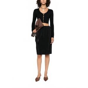 NEW NANUSHKA dovie cropped cardigan in black